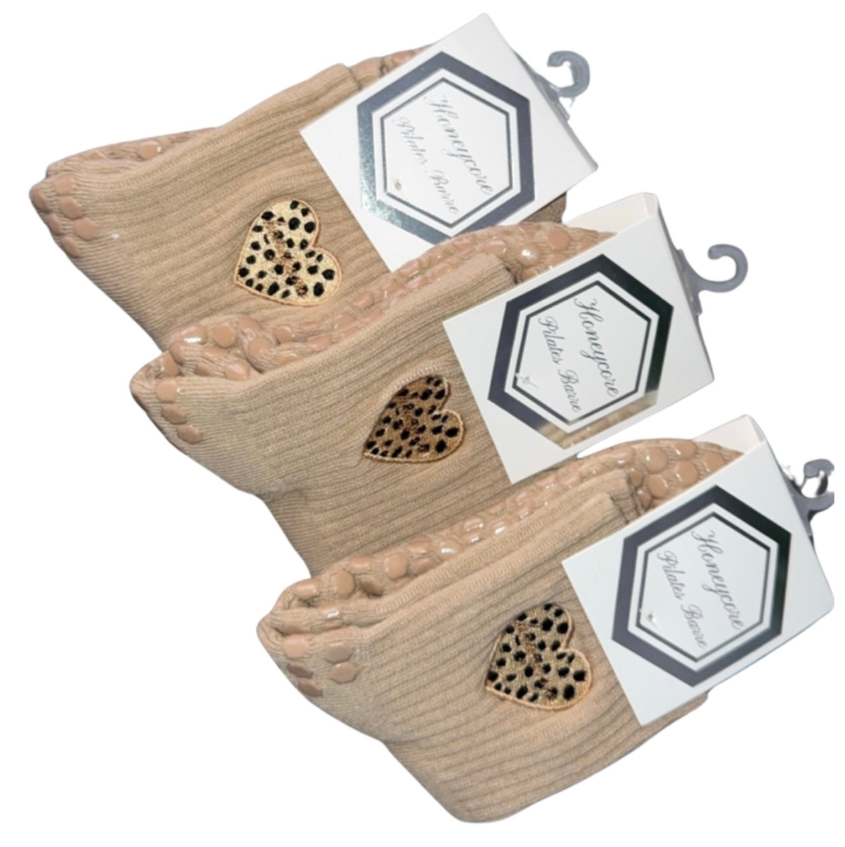 Honeycore Nude Leopard Heart